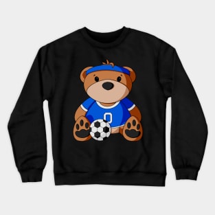 Soccer Player Teddy Bear Crewneck Sweatshirt